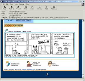 What the daily Dilbert email report looks like